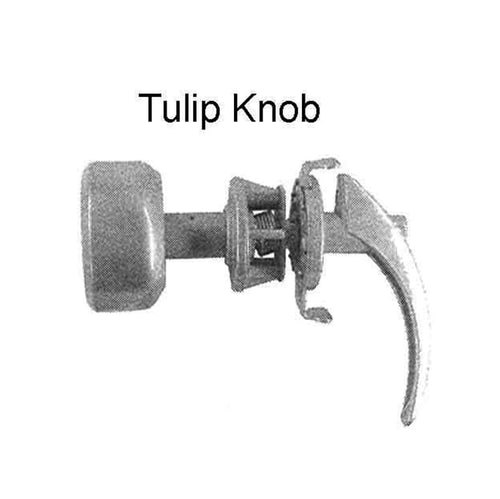 Storm Door Handle Tulip Style Knob 1.25 Inch Hole Spacing - Storm Door Handle Tulip Style Knob 1.25 Inch Hole Spacing