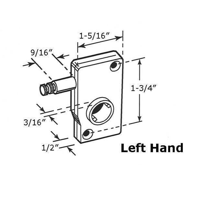 Operator, Awning or Jalousie / Louver, Torque, 1-3/4 inch - Right hand - Operator, Awning or Jalousie / Louver, Torque, 1-3/4 inch - Right hand