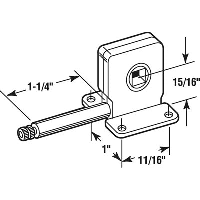 CENTER TORQUE   5/16 inch SQUARE - CENTER TORQUE   5/16 inch SQUARE