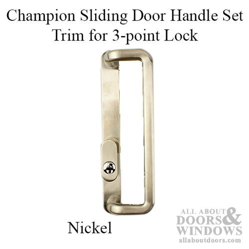 Sliding Patio Door Handle Set Trim for 3-Point Lock Vinyl Doors - Sliding Patio Door Handle Set Trim for 3-Point Lock Vinyl Doors