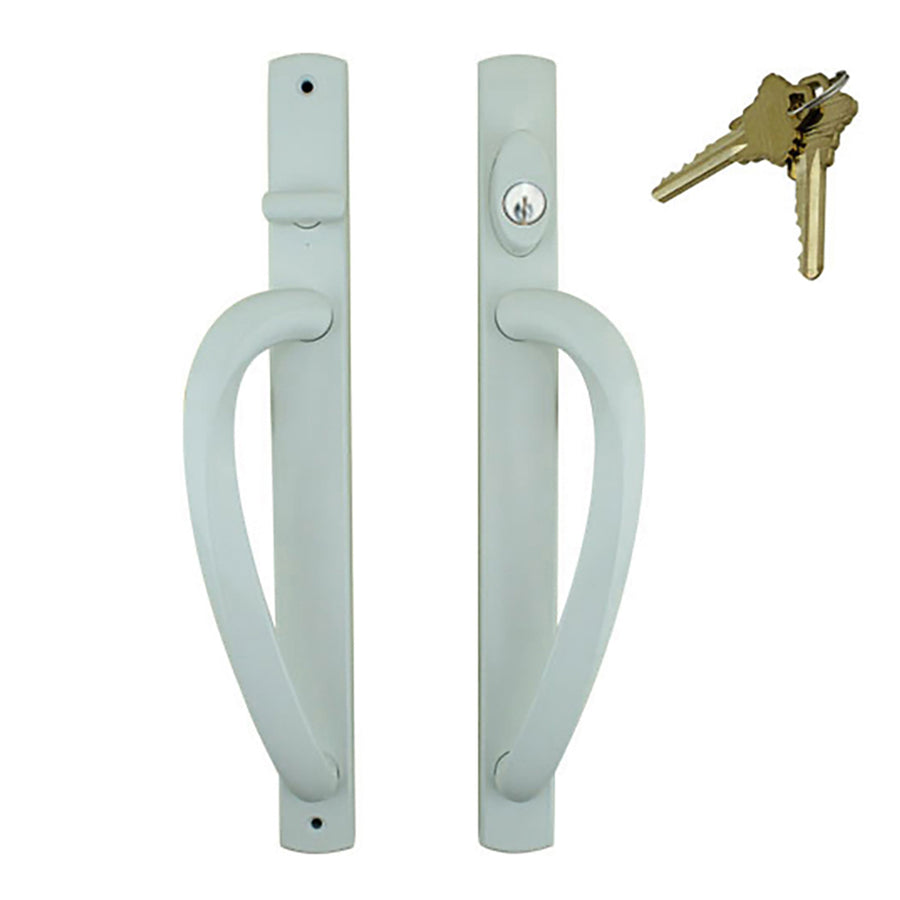 Truth Door Handle For Sliding Glass Doors Curved Top Keyed Handlset Choose Color - Truth Door Handle For Sliding Glass Doors Curved Top Keyed Handlset Choose Color