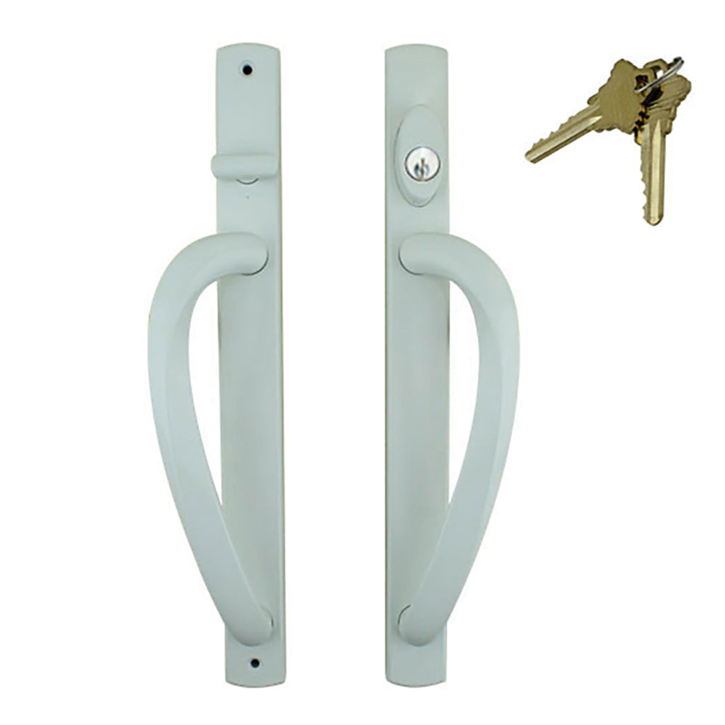 Truth Door Handle For Sliding Glass Doors Curved Top Keyed Handlset Choose Color - Truth Door Handle For Sliding Glass Doors Curved Top Keyed Handlset Choose Color