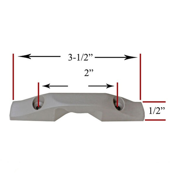 Andersen Sash Lock Keeper for 400 Series Woodwright Double Hung Window Stone - Andersen Sash Lock Keeper for 400 Series Woodwright Double Hung Window Stone