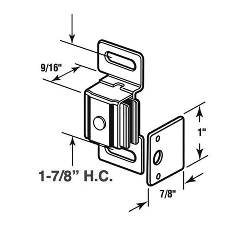 Magnetic Style Latch for Cabinet Doors 1-7/8