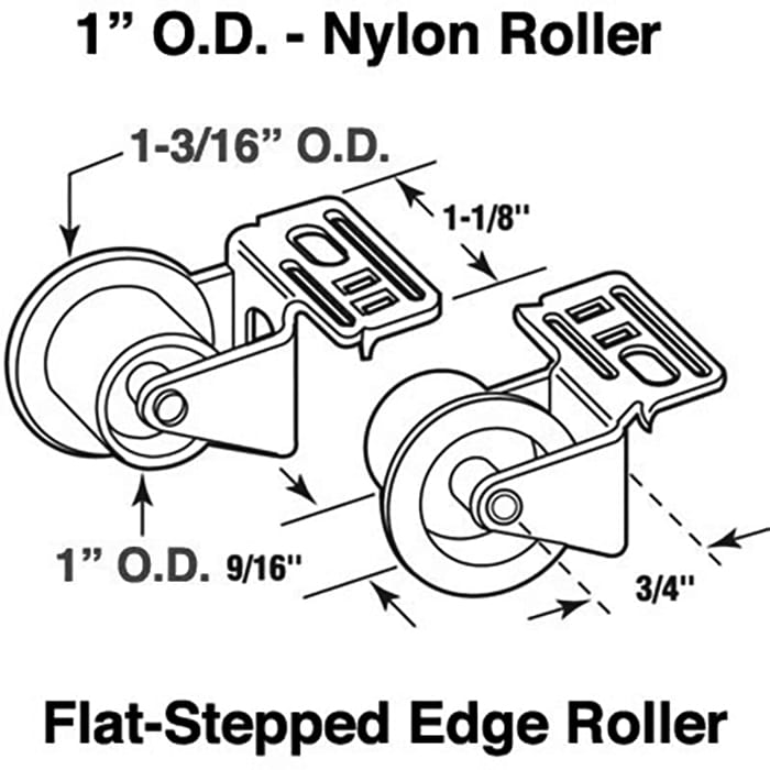 Roller Drawer Guide L & R Pairs 1-3/16 Inch - Roller Drawer Guide L & R Pairs 1-3/16 Inch