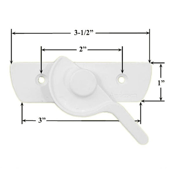 Andersen Sash Lock for 400 Series Woodwright Double Hung Window White - Andersen Sash Lock for 400 Series Woodwright Double Hung Window White