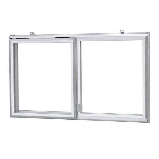 C-300-12 Aluminum Basement Window Insert, Single Pane Glass