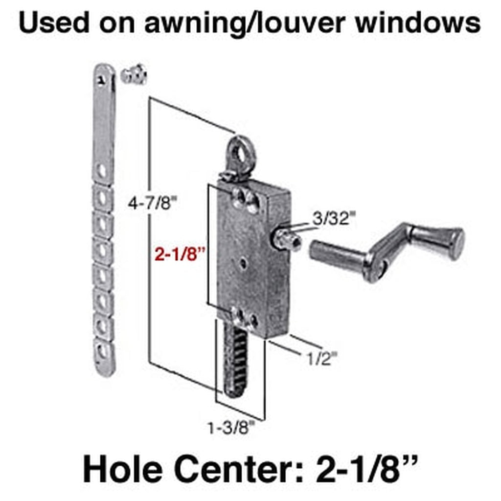 Universal Operator for Awning Louver Windows 2-1/8 Inch - Universal Operator for Awning Louver Windows 2-1/8 Inch