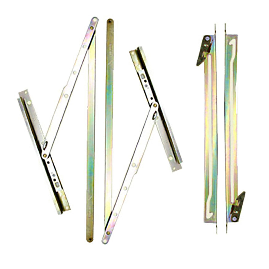 Egress Hinge Set w/ Screws for Andersen Flex-Pac All Wood Windows -Zinc & Golden Dichromate Plating - Egress Hinge Set w/ Screws for Andersen Flex-Pac All Wood Windows -Zinc & Golden Dichromate Plating