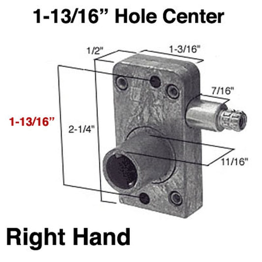 Operator for Awning or Jalousie Louver Windows Torque 1-13/16 Inch Right Hand