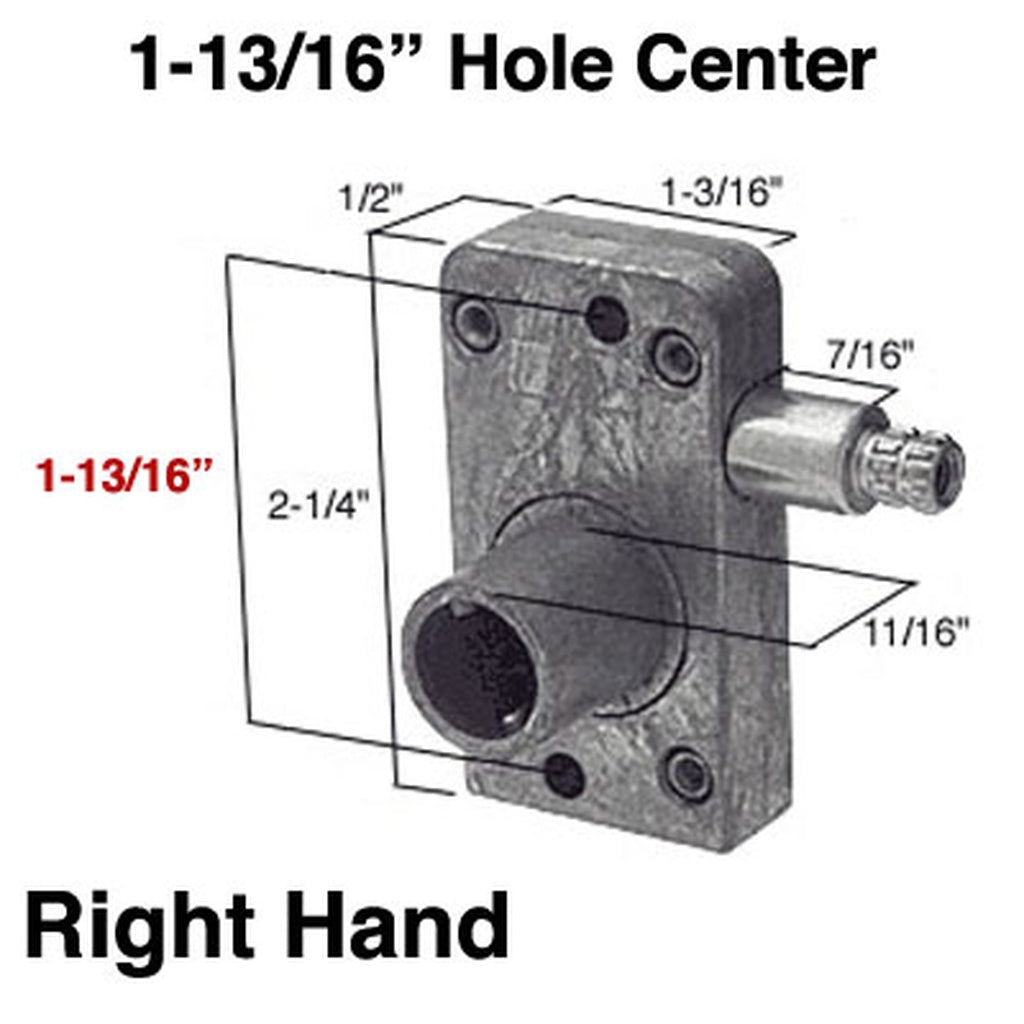 Operator for Awning or Jalousie Louver Windows Torque 1-13/16 Inch Right Hand - Operator for Awning or Jalousie Louver Windows Torque 1-13/16 Inch Right Hand