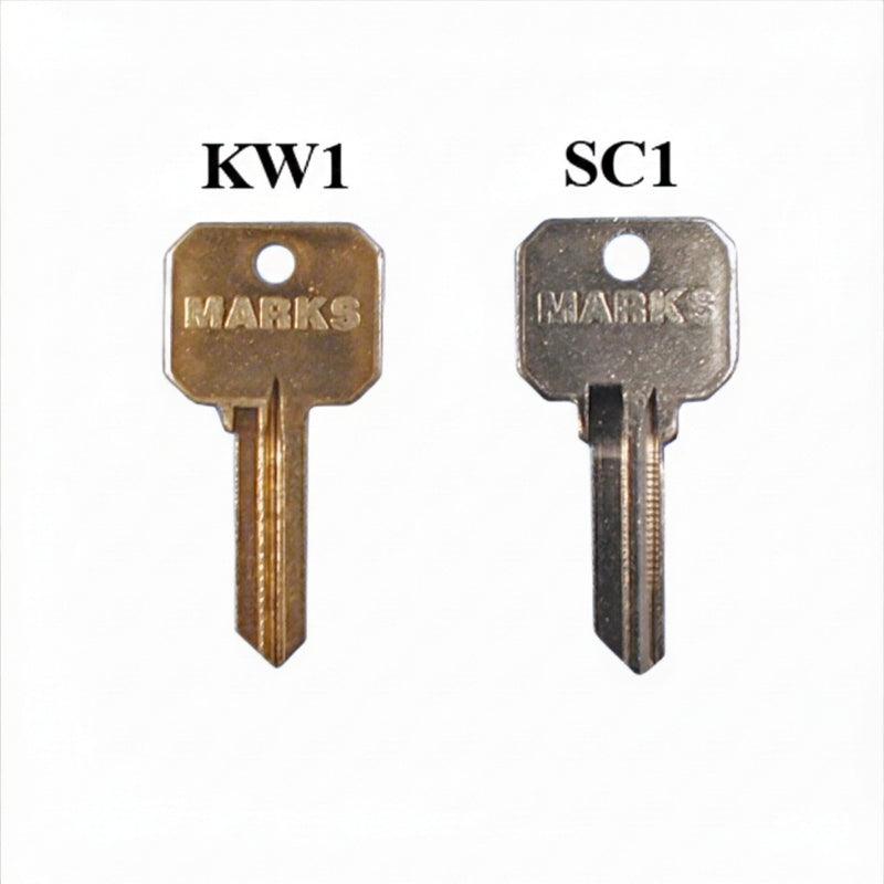 Marks A Key Way KW1 5 Pin Key Blanks - Marks A Key Way KW1 5 Pin Key Blanks