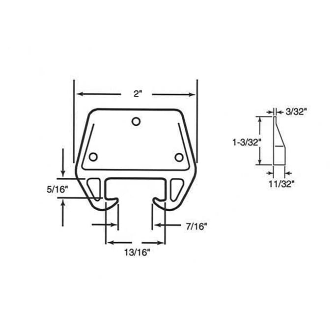 Drawer Track Guide Kit -  9/32 x 3/4 Track - Drawer Track Guide Kit -  9/32 x 3/4 Track