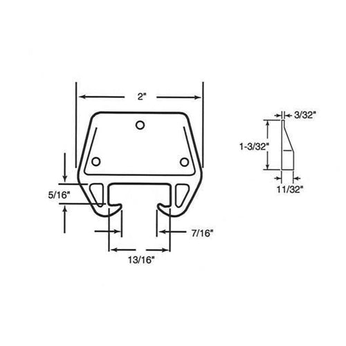 Drawer Track Guide Kit -  9/32 x 3/4 Track - Drawer Track Guide Kit -  9/32 x 3/4 Track