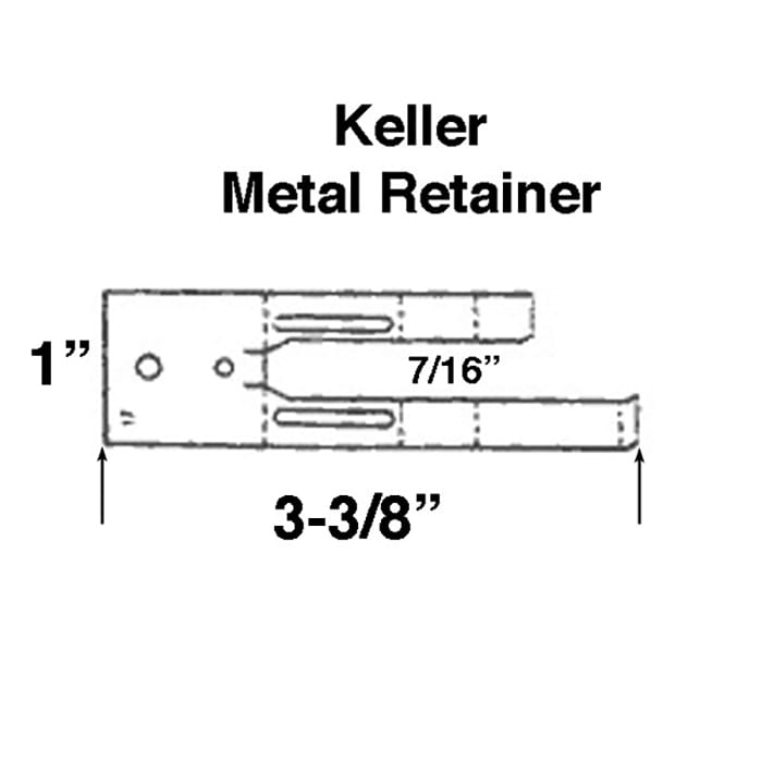 Metal Retainer Clip, Keller Aluminum WIndow - Metal Retainer Clip, Keller Aluminum WIndow