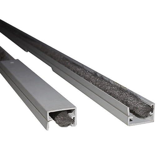 Inverted U-Cap Bottom Patio Door Weatherstrip Channel 35-13/16" Plastic