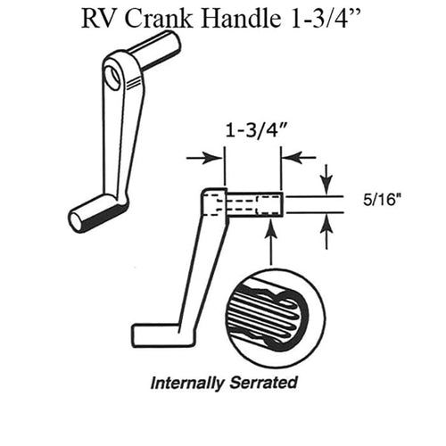 RV Crank Handle 1-3/4