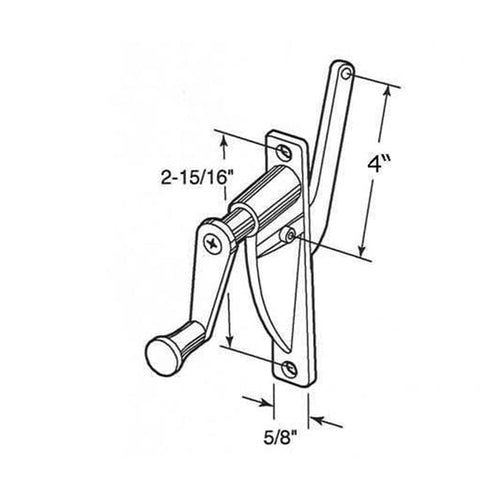 Discontinued - Operator, Awning or Vent, 2-15/16 inch, 4 inch Arm - Discontinued - Operator, Awning or Vent, 2-15/16 inch, 4 inch Arm