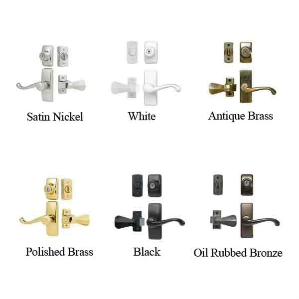 Storm Door Lever Handle With Keyed Deadbolt Georgian Storm Door Handle Black - Storm Door Lever Handle With Keyed Deadbolt Georgian Storm Door Handle Black