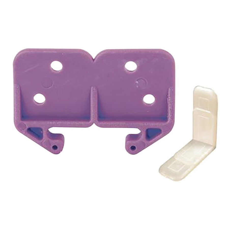 Drawer Track Guide Kit - White/Purple - 2-1/4 inch - Drawer Track Guide Kit - White/Purple - 2-1/4 inch