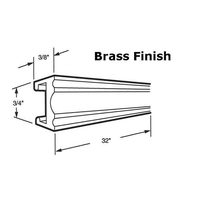 Towel Bar Polished Brass 32 Inch - Towel Bar Polished Brass 32 Inch