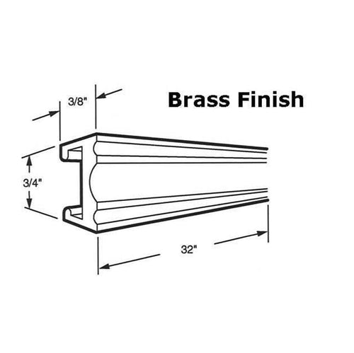 Towel Bar Polished Brass 32 Inch - Towel Bar Polished Brass 32 Inch