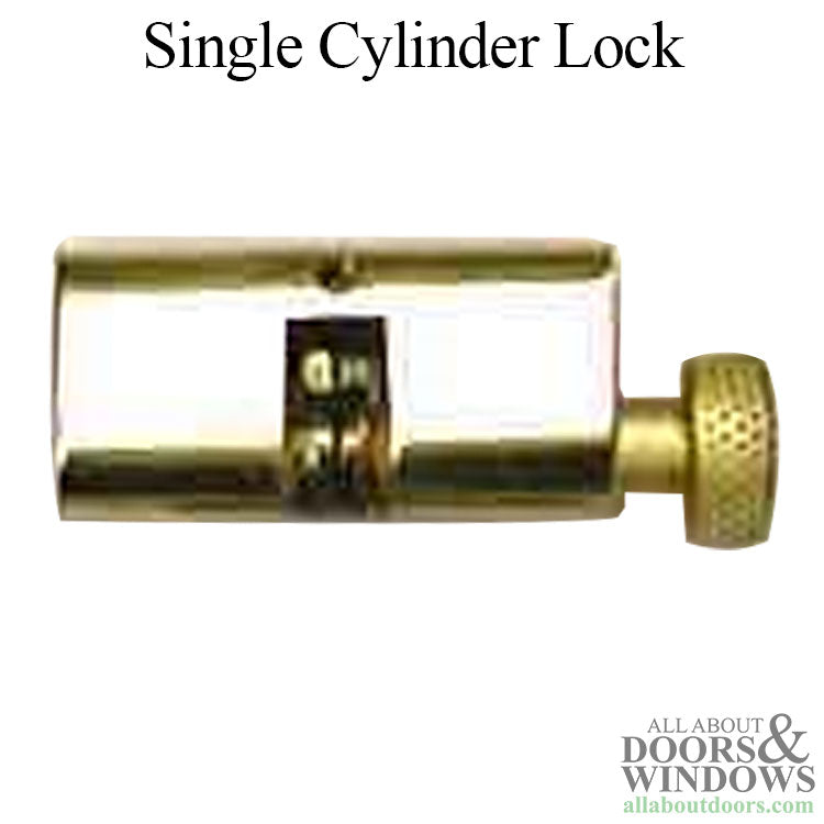 Papaiz Lock Single Keyed Cylinder with Round Thumb Turn - Papaiz Lock Single Keyed Cylinder with Round Thumb Turn