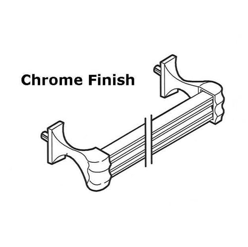Towel Bar Assembly 32 Inch Chrome - Towel Bar Assembly 32 Inch Chrome
