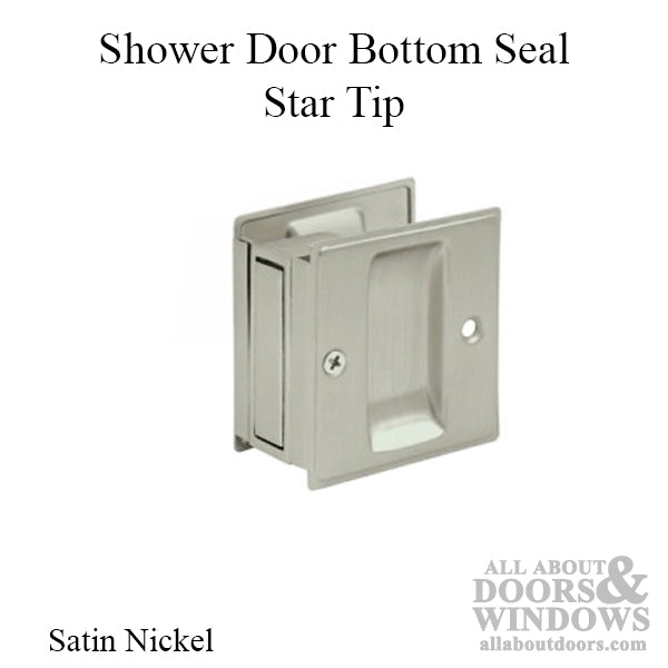 Pocket Door Pull Passage 2-1/2 x 2-3/4 Inch - Choose Finish - Pocket Door Pull Passage 2-1/2 x 2-3/4 Inch - Choose Finish