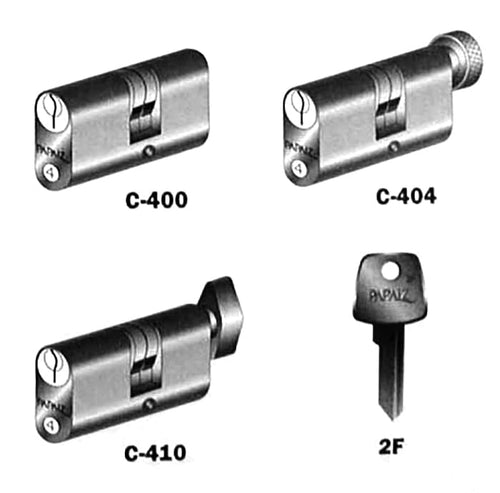 Papaiz Lock Single Keyed Cylinder with Round Thumb Turn - Papaiz Lock Single Keyed Cylinder with Round Thumb Turn