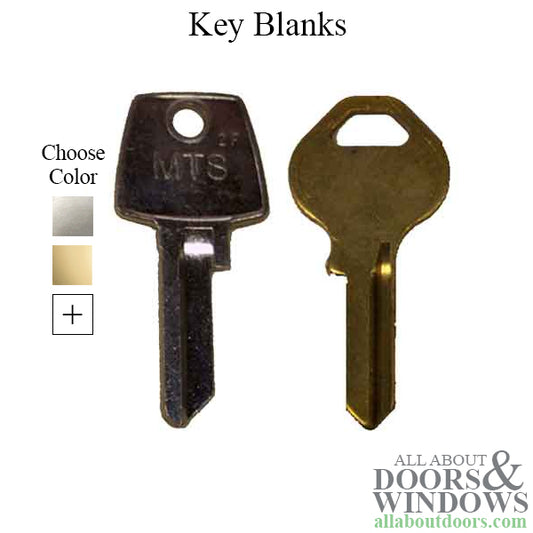 Uncut Key Blank Squared Corners 2F 3C or Rounded Master M10