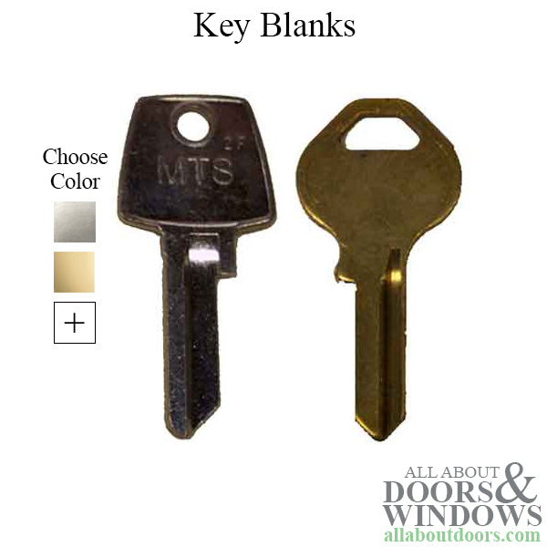 Uncut Key Blank Squared Corners 2F 3C or Rounded Master M10 - Uncut Key Blank Squared Corners 2F 3C or Rounded Master M10