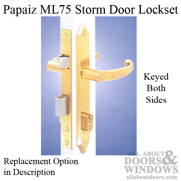 Papaiz ML75 Storm Door Lock and Handle - Papaiz ML75 Storm Door Lock and Handle