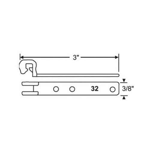 Sash Clip, Metal Bracket, 3