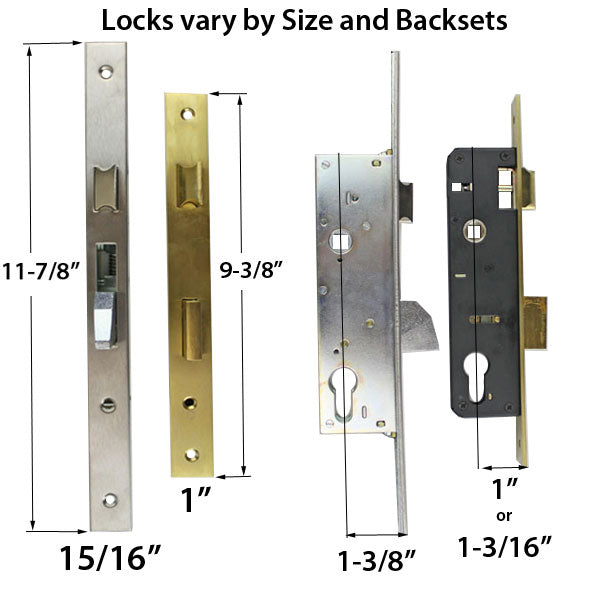 Slimline Mortise Lock Set with 30mm Backset - Slimline Mortise Lock Set with 30mm Backset