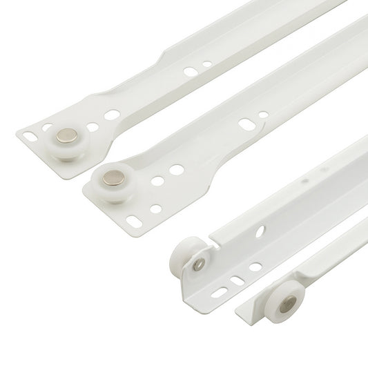 Drawer Slide Kit 20 Inch Sliders Left Right Pair Sliders Self Closing Bottom Mount