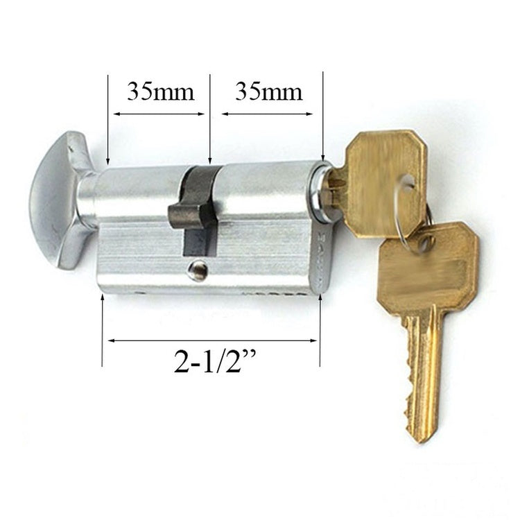 Marks Euro Profile Cylinder For Slimline 64mm Handles Schlage Keyed Door Lock - Marks Euro Profile Cylinder For Slimline 64mm Handles Schlage Keyed Door Lock