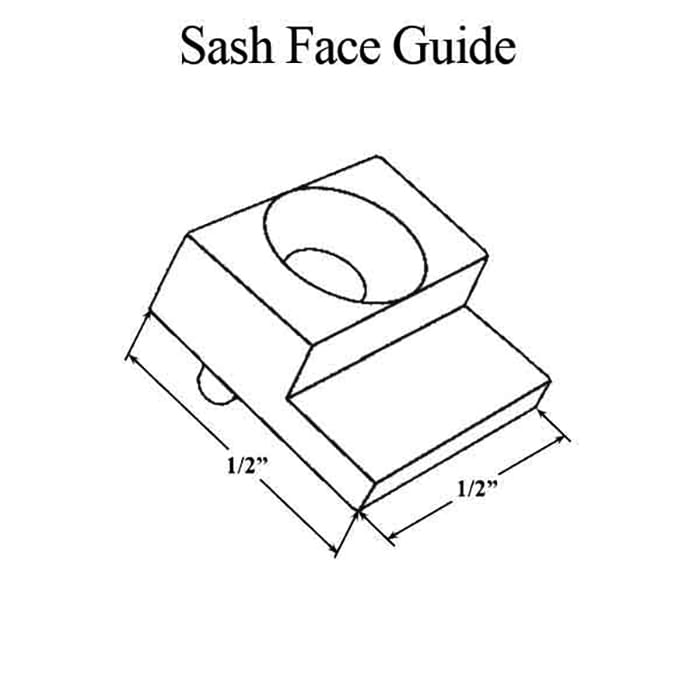 Aluminum sash face guide, Keller - Aluminum sash face guide, Keller