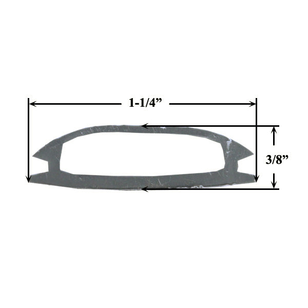 36 Inch by 1-1/4 Inch Vinyl Threshold Replacement Insert for Adjustable Thresholds - Gray - 36 Inch by 1-1/4 Inch Vinyl Threshold Replacement Insert for Adjustable Thresholds - Gray