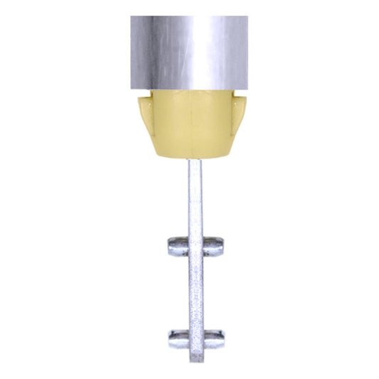 3/8 Inch Spiral Tilt-In Window Balance Rod with Yellow Bearing and Double Pins - Choose Length
