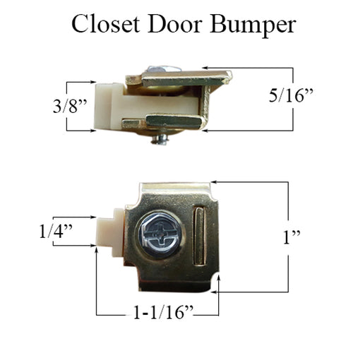 Sliding Closet Pocket Door Bumper Fits 1 Inch Track - Sliding Closet Pocket Door Bumper Fits 1 Inch Track