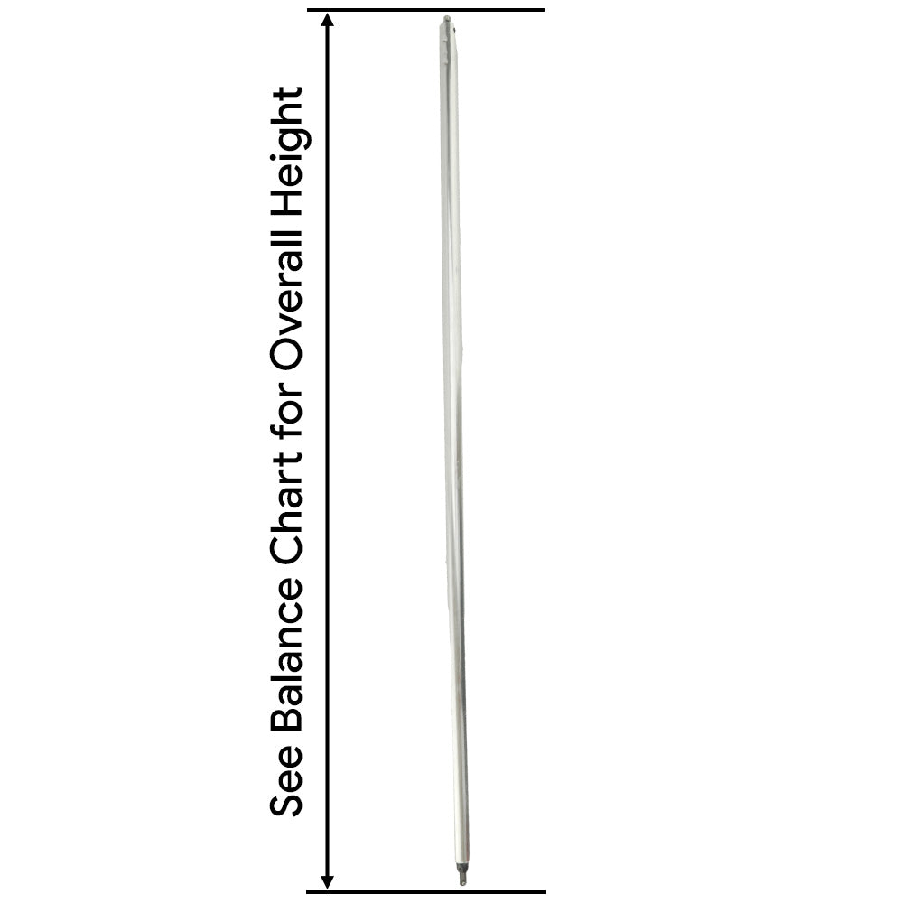 5/8 Inch Spiral Tilt-In Window Balance Rod with Black Bearing - 5/8 Inch Spiral Tilt-In Window Balance Rod with Black Bearing
