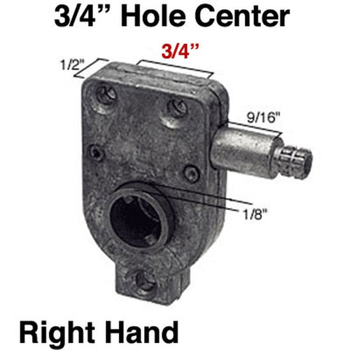 Operator for Awning or Jalousie Louver Torque 3/4 Inch Right Hand - Operator for Awning or Jalousie Louver Torque 3/4 Inch Right Hand