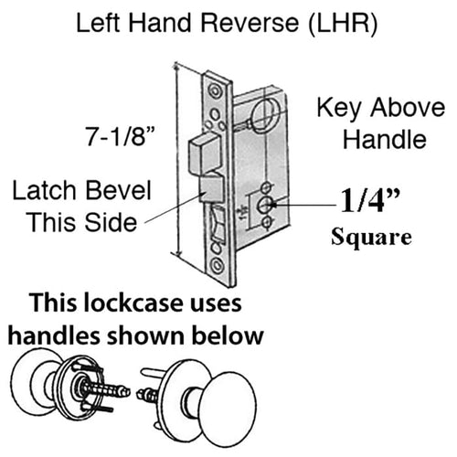 Marks Mortise Lock 90 Series Right Hand Marks Mortise Lock Case - Marks Mortise Lock 90 Series Right Hand Marks Mortise Lock Case