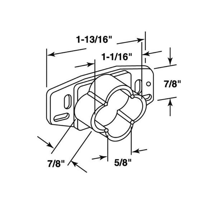 Drawer track back plate - Plastic - Drawer track back plate - Plastic