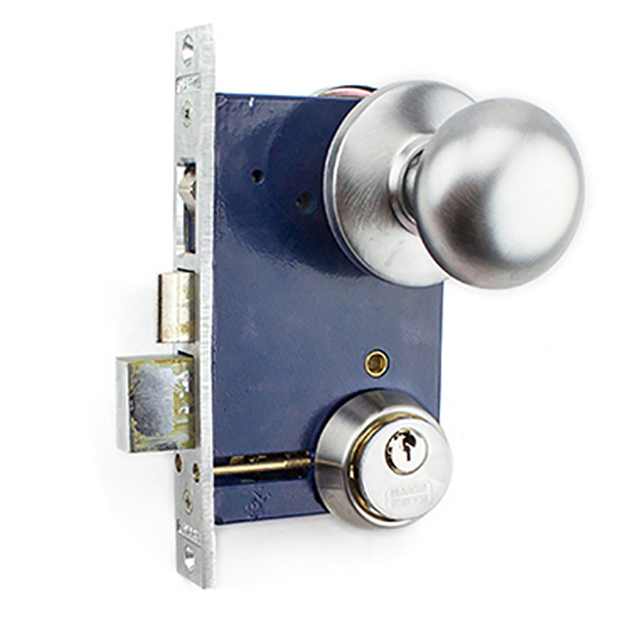 Marks Door Knobs With Mortise Lock Left Hand Reverse Door Hardware Set - Marks Door Knobs With Mortise Lock Left Hand Reverse Door Hardware Set