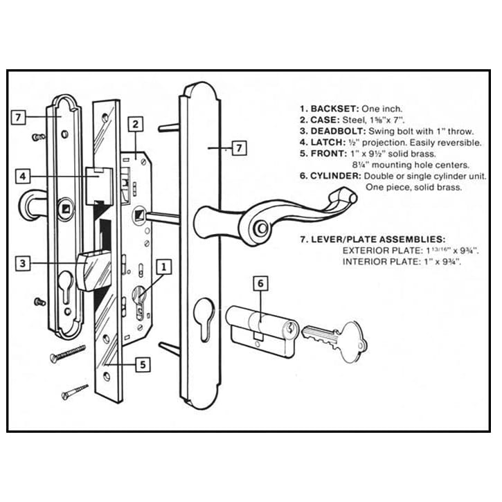 Marks Euro Profile Cylinder For Euro Slimline Door Handles Profile Cylinder With Thumb Turn and Kwikset Keyway - Marks Euro Profile Cylinder For Euro Slimline Door Handles Profile Cylinder With Thumb Turn and Kwikset Keyway