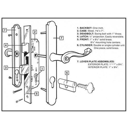 Marks Euro Profile Cylinder For Euro Slimline Door Handles Profile Cylinder With Thumb Turn and Kwikset Keyway - Marks Euro Profile Cylinder For Euro Slimline Door Handles Profile Cylinder With Thumb Turn and Kwikset Keyway