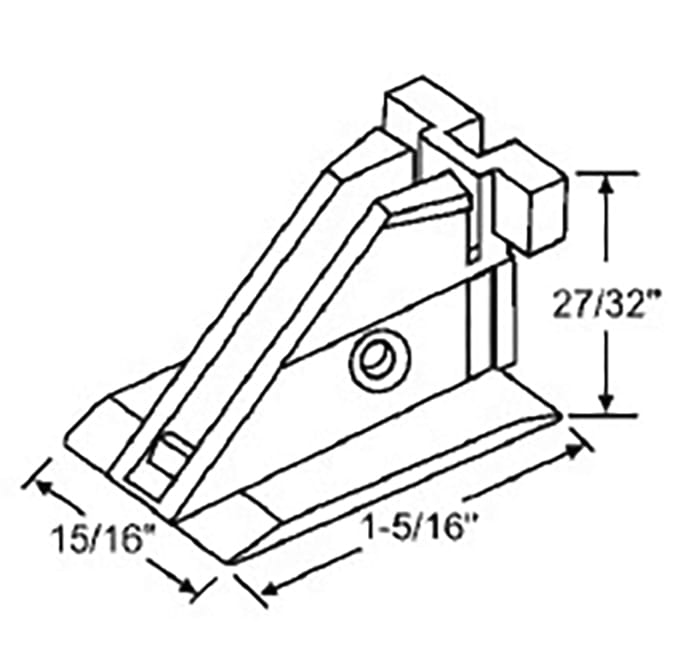 Balance Shoe / Carrier,  Keller Aluminum Window - Black - Balance Shoe / Carrier,  Keller Aluminum Window - Black