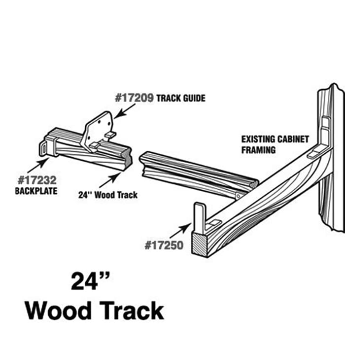 Wooden Drawer Track Kit (24 inch) - Wooden Drawer Track Kit (24 inch)